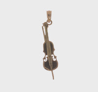 Tiny Upright Bass Pendant (14K)