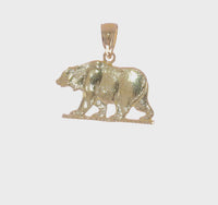 The Bear Flat Pendant (14K) 360 - Popular Jewelry - New York