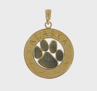 ALASKA Bear Paw Print Pendant (14K)