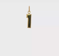 Varsity Number 1 Pendant (14K) 360 - Popular Jewelry - New York