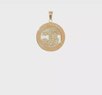 Saint Michael Satin Medal Pendant (14K)