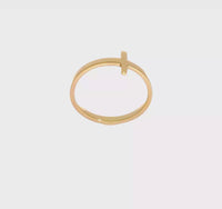 Sideways Cross Ring (14K)