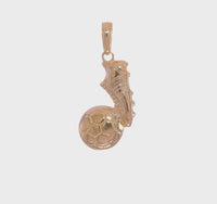 Football (Soccer) Ball & Shoe Pendant (14K)