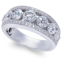 Diamond Wedding Ring White Gold (14K)
