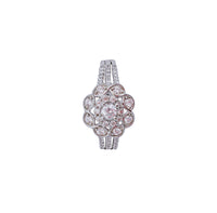 Zirconia Flower Ring (Silver)