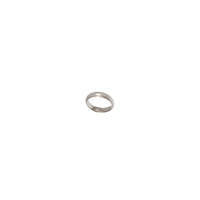 Сватбена халка от бяло злато (14K)