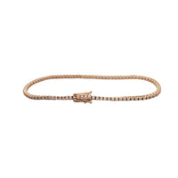 [Rose Gold] Diamond Tennis Bracelet (14K)