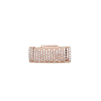 Intan Iced-Out Solid Sleek Box Clasp (14K)
