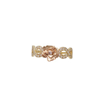 Zirconia Infinity Flower Ring (14K)