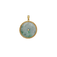 Jade Pi Disc Pendant (14K)