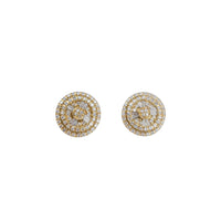 Diamond Baguette Cut Roulette Stud Earring (14K)