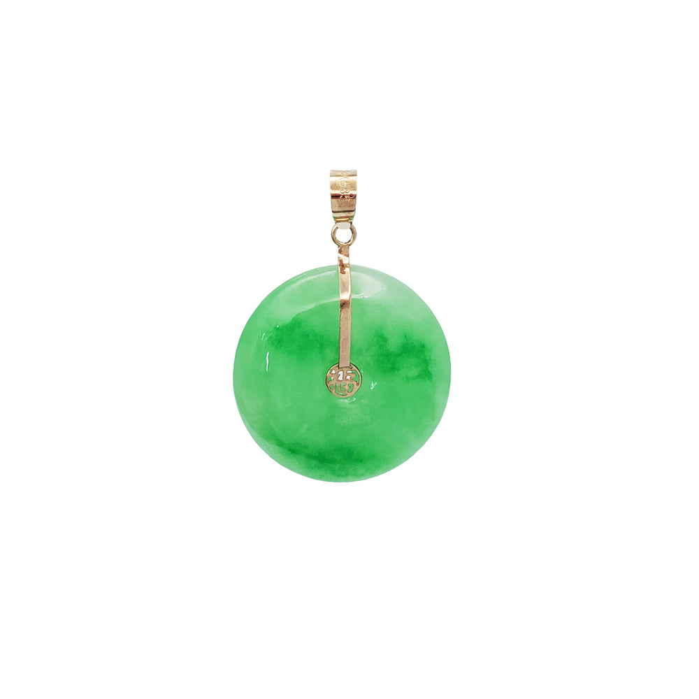 Jade Lucky Pendant (14K).