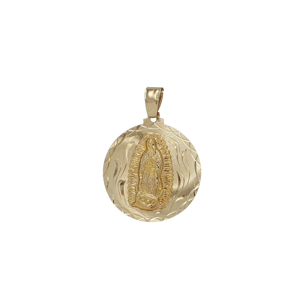 Round Shape Guadalupe Pendant (14K)
