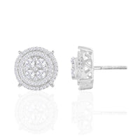 Diamond Round  Earrings (14K)
