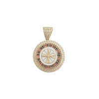 Casino Roulette Wheel Pendant （14K）