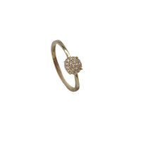 Cubic Zirconia Round Ring (14K)