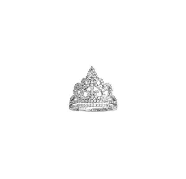 Zirconia Crown -Tiara Ring (Silver)