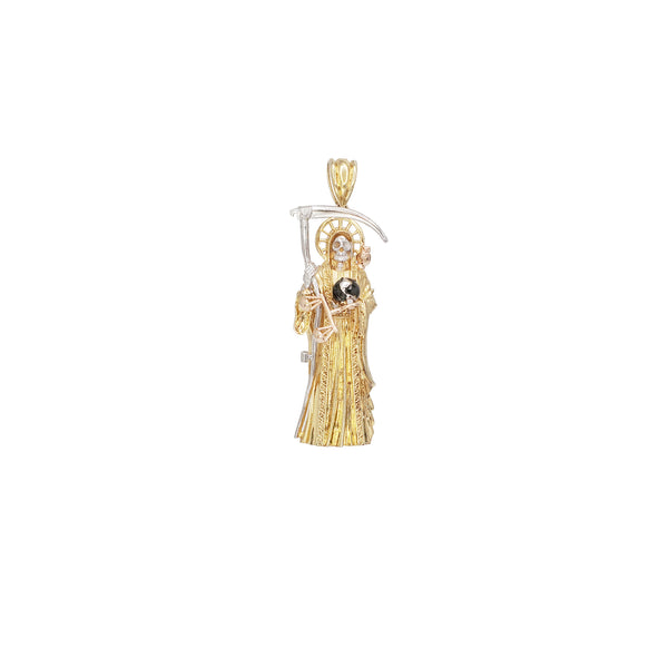 Zirconia Santa Muerte Pendant (Silver)