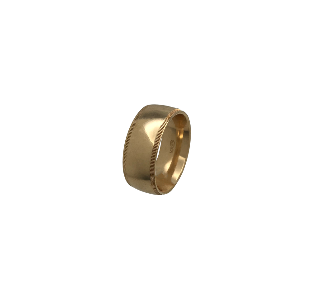 Diamond Cut Plain Ring (14K)