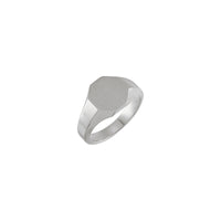 12 mm Octagon Signet Ring (Silver) main - Popular Jewelry - New York