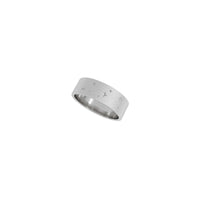 Небесна лента с пясъчен финиш пръстен (сребро) диагонал - Popular Jewelry - Ню Йорк