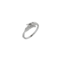 Clasping Angel Wings Ring (Silver) main - Popular Jewelry - New York