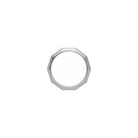 Decagon Ring (Silver) side - Popular Jewelry - New York