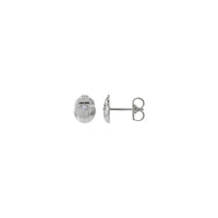 Diamond Scarab Insect Stud Earrings (Silver) main  - Popular Jewelry - New York