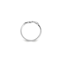 Double Infinity Bypass Ring (hopea) -asetus - Popular Jewelry - New York