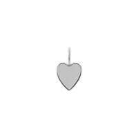 "A család örökké" gravírozott szív medál (ezüst) hátul - Popular Jewelry - New York
