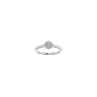 Flower Stackable Ring (Silver) front - Popular Jewelry - New York