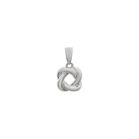 Knot Pendant (White 14K) front - Popular Jewelry - New York
