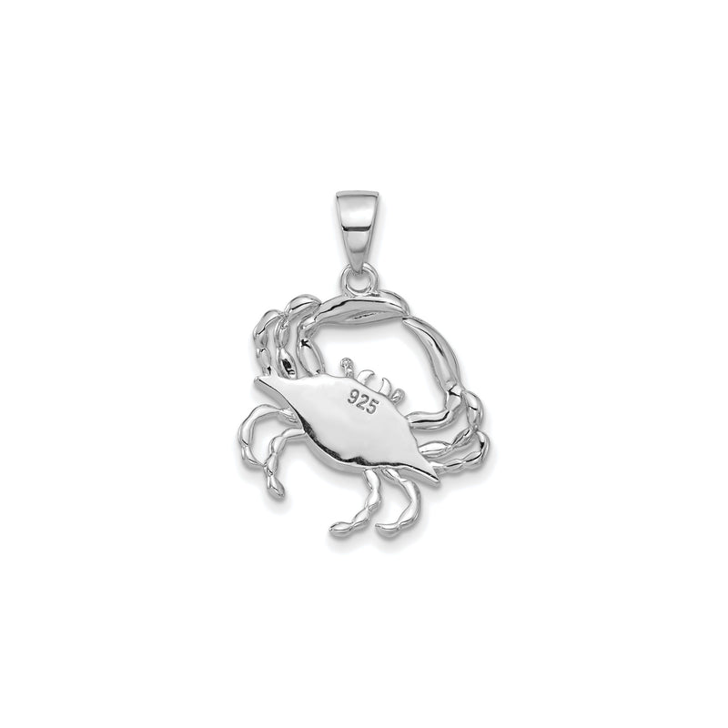 Larimar Crab Pendant (Silver) back - Popular Jewelry - New York