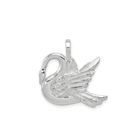 Majestic Swan Pendant (Silver) front - Popular Jewelry - New York