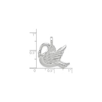 Majestic Swan Pendant (Silver) scale - Popular Jewelry - New York