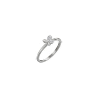 Natural Diamond Butterfly Ring (Silver) main - Popular Jewelry - New York