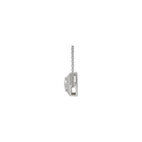 Natural nga Diamond Solitaire Hexagon Necklace (Silver) nga bahin - Popular Jewelry - New York