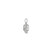 Lesklý přívěsek lebky (stříbrný) diagonální - Popular Jewelry - New York