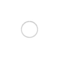 Star and Opposing Chevron Pattern Ring (Silver) setting - Popular Jewelry - New York