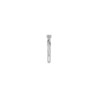 Anell apilable de bypass ondulat (plata) lateral - Popular Jewelry - Nova York