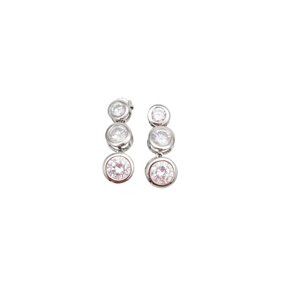 Dangling Round Earring (SILVER)