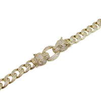 Ice-Out  Leopard Bracelet  (Silver)