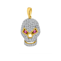 Diamond Skull Pendant (14K)
