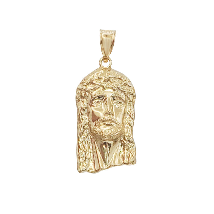 Diamond Cut Jesus Thorn of Crowns Pendant (14K)