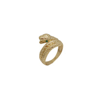 Green Eye Cubic Zirconia Snake Ring (14K)