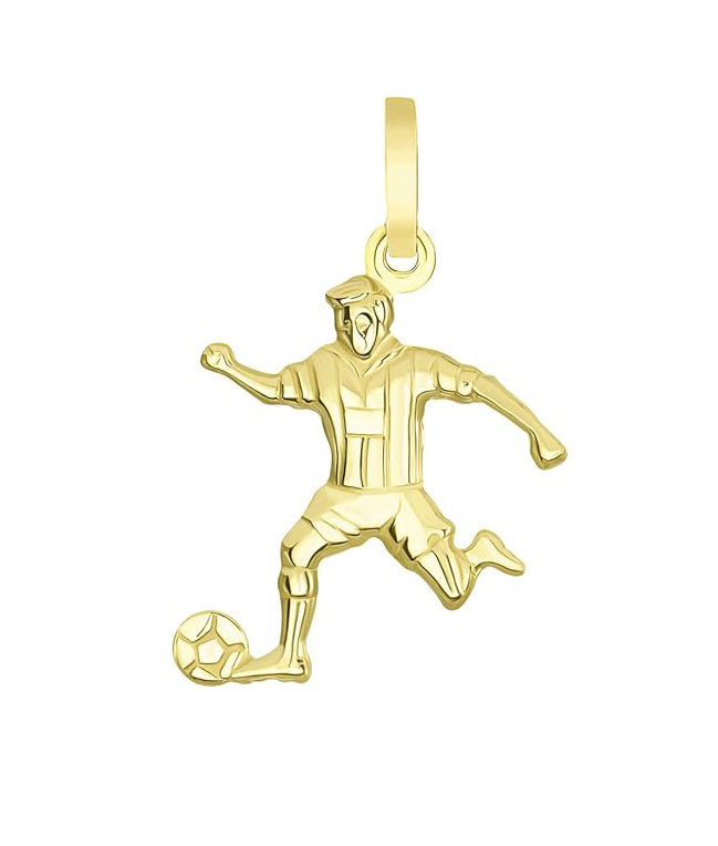 Soccer Player Pendant (14K)