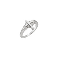13 mm Cross Ring (Silver) main - Popular Jewelry - New York