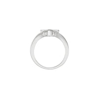 Ajuste de anillo cruzado (plata) de 13 mm - Popular Jewelry - Nueva York