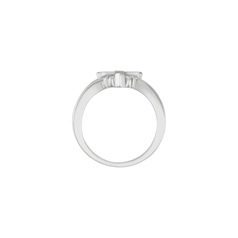 13 mm Cross Ring (Silver) setting - Popular Jewelry - New York