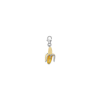 3D Peeled Banana Charm (Silver)